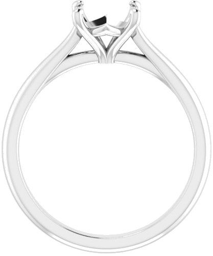 Sužadėtuvių Žiedas „Solitaire“ 585 Baltojo Aukso Round 7.4mm (2)