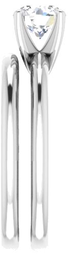 Sužadėtuvių Žiedas „Solitaire“ 925 Sidabro Round 6mm (9)