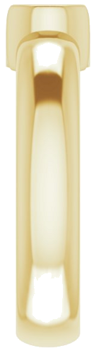 Sužadėtuvių Žiedas „Half Bezel Solitaire“ 585 Geltonojo Aukso Round 5.8mm (4)