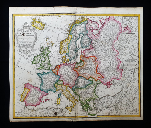 Eiropas karte Carte d'Europe, Gijoms Delils, 1761.–1780. g. (2)