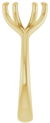 Sužadėtuvių Žiedas „Solitaire“ 585 Geltonojo Aukso Round 8mm (4)