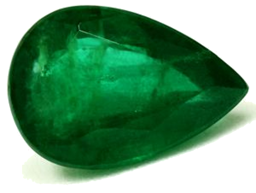 2.54 carat GREEN Pear Smaragdas (1)