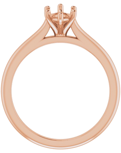 14K Rose 10x5 mm Marquise Solitaire Engagement Ring Mounting (2)
