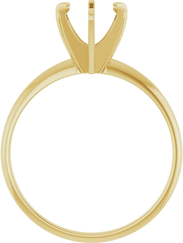 Sužadėtuvių Žiedas „Solitaire“ 585 Geltonojo Aukso Round 7mm (2)