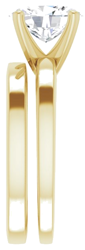 Sužadėtuvių Žiedas „Solitaire“ 585 Geltonojo Aukso Oval 9mm x 7mm (9)