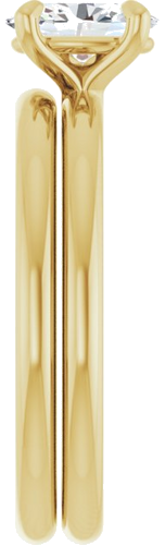 Sužadėtuvių Žiedas „Solitaire“ 417 Geltonojo Aukso Oval 7mm x 5mm (9)