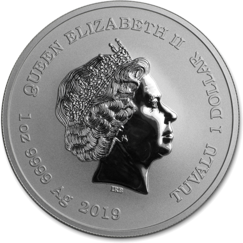 1 oz Kapitonas Amerika 2019 Tuvalu sidabrinė moneta (2)