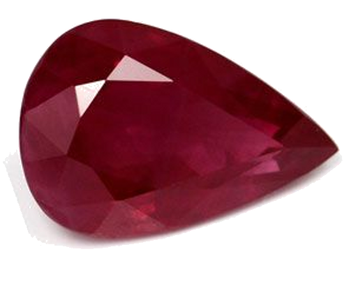 3.09 carat RED Pear Rubinas (1)