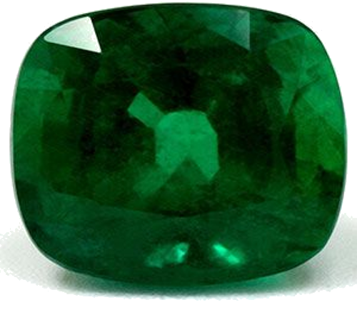2.98 carat GREEN Cushion Smaragdas (1)