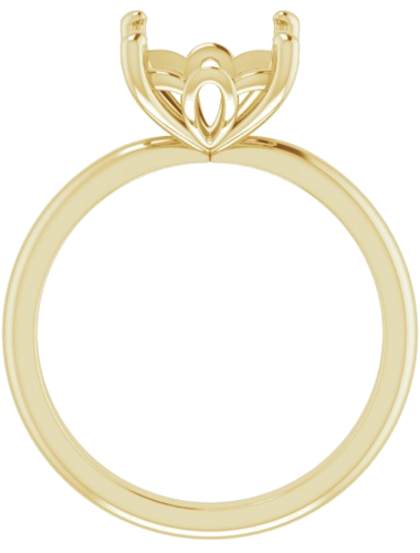 Sužadėtuvių Žiedas „Solitaire“ 585 Geltonojo Aukso Cushion 9mm (2)