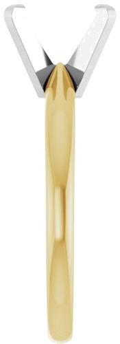 Sužadėtuvių Žiedas „Solitaire“ 585 Baltojo Ir Geltonojo Aukso Oval 9mm x 7mm (4)