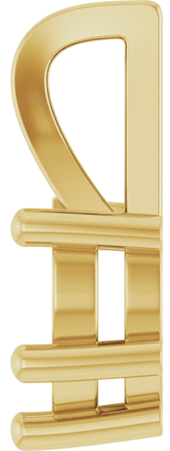 14K Yellow 7x5 mm Pear Pendant Mounting (3)