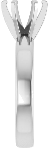 Sužadėtuvių Žiedas „Solitaire“ 585 Baltojo Aukso Round 7mm (4)