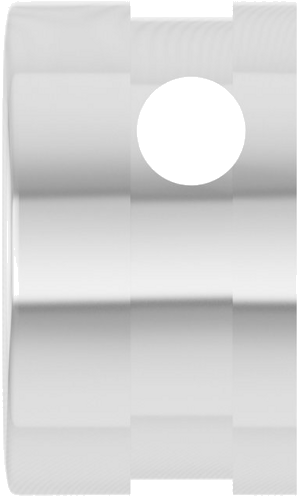 Sterling Silver 8.2 mm Round Bezel-Set Slide Pendant Mounting (3)