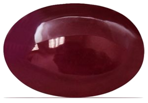 10.68 carat RED CABOCHON cut Oval Rubinas (1)