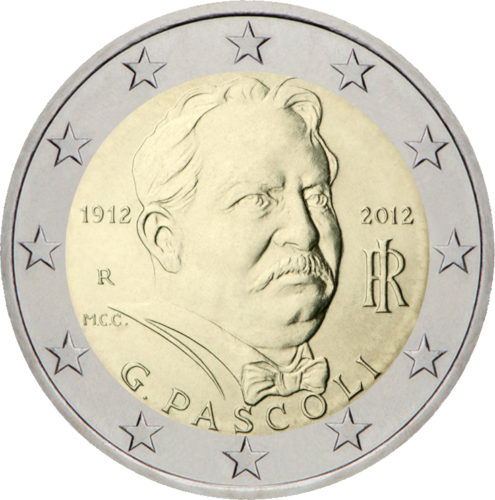 2012 Italy Pascoli 2 euro coin (1)