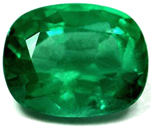 2.26 carat GREEN Cushion Smaragdas (1)
