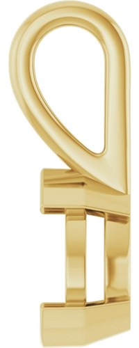 Pakabukas „Half-Bezel Solitaire“ 750 Geltonojo Aukso Pear Shape 7mm x 5mm (3)