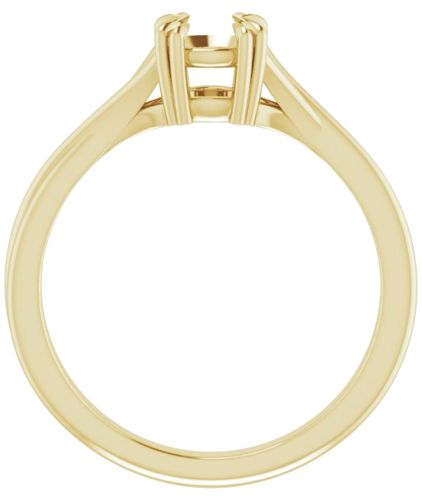 Sužadėtuvių Žiedas „Solitaire“ 585 Geltonojo Aukso Round 5.5mm (2)