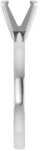 Sužadėtuvių Žiedas „Solitaire“ 585 Baltojo Aukso Round 6.5mm (4)