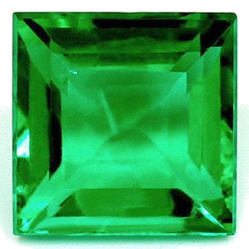 1.11 carat GREEN Square Smaragdas (1)