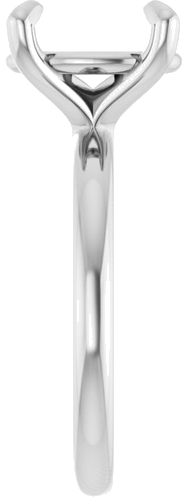 Platinum  11x9 mm Oval Solitaire Engagement Ring Mounting (4)