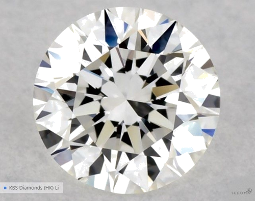 0.57 carat G-VVS2 Excellent cut Natūralus Round Deimantas (1)