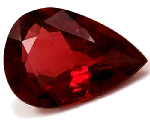0.66 carat RED Pear Rubinas (1)