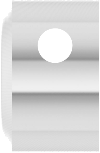 14K White 3.8 mm Round Bezel-Set Slide Pendant Mounting (3)