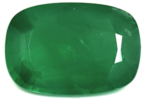 3.07 carat GREEN Cushion Smaragdas (1)