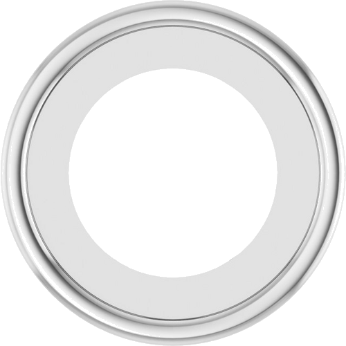 Pakabukas „Round Bezel-Set“ 585 Baltojo Aukso Round 4.5mm (1)