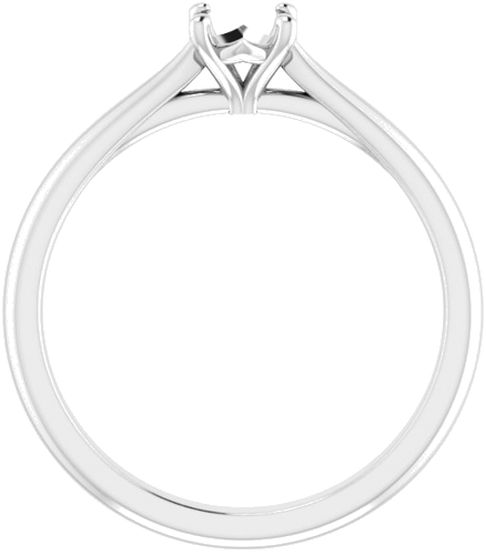 Sužadėtuvių Žiedas „Solitaire“ 585 Baltojo Aukso Round 4.8mm (2)