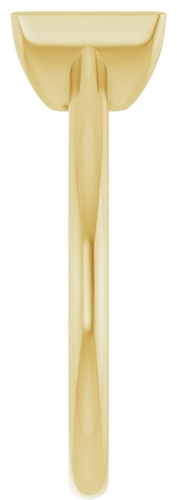 Sužadėtuvių Žiedas „Half Bezel Solitaire“ 585 Geltonojo Aukso Square 6mm (4)