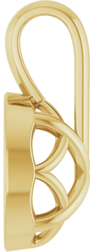 Pakabukas „Solitaire“ 585 Geltonojo Aukso Oval 7mm x 5mm (3)