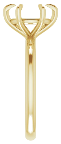 Sužadėtuvių Žiedas „Solitaire“ 585 Geltonojo Aukso Round 9mm (4)