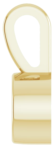 14K Yellow 3 mm Round Bezel-Set Solitaire Pendant Mounting (3)