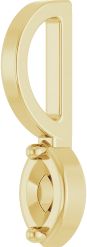 Pakabukas „Solitaire“ 585 Geltonojo Aukso Marquise 4.5mm x 2.5mm (2)