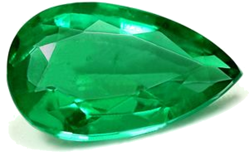 1.85 carat GREEN Pear Smaragdas (1)