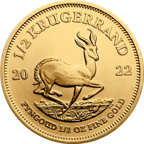 1/2 oz Krugerrand 2022 Pietų Afrika auksinė moneta (1)