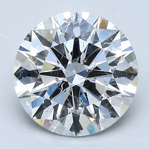 2.06 carat G-SI2 Very Good cut Natūralus Round Deimantas (1)