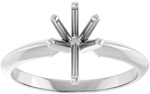 14K White 9x5.5 mm Pear Engagement Ring Mounting (3)