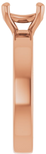 Sužadėtuvių Žiedas „Solitaire“ 585 Rožinis Aukso Cushion 7mm (4)