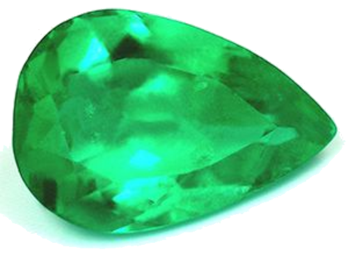 1.31 carat GREEN Pear Smaragdas (1)