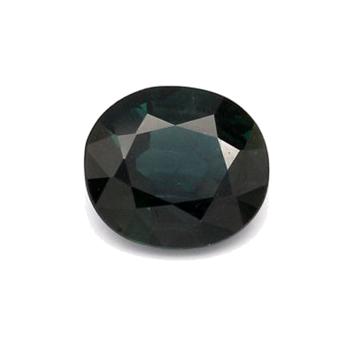 1.97 carat BLUE BRILLIANTSTEP cut Oval Safyras (1)