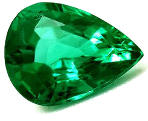 1.54 carat GREEN Pear Smaragdas (1)