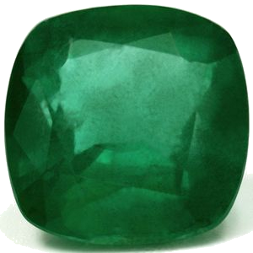2.74 carat GREEN Cushion Smaragdas (1)