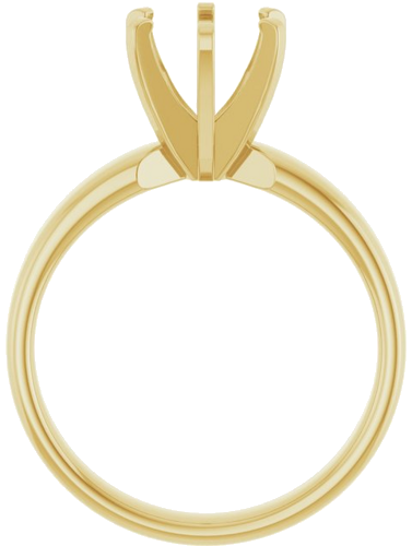 Sužadėtuvių Žiedas „Solitaire“ 585 Geltonojo Aukso Round 7.4mm (2)