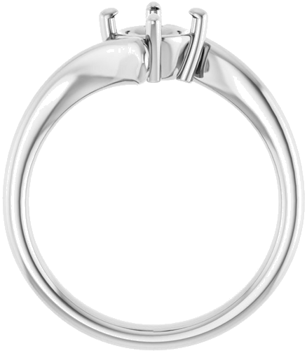 Sužadėtuvių Žiedas „Solitaire“ 585 Baltojo Aukso Round 5.8mm (2)