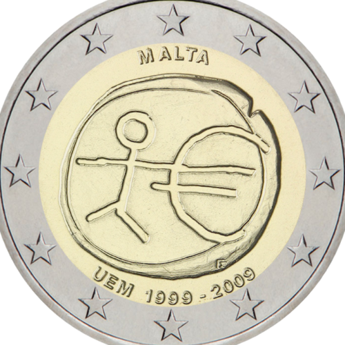 2009 Malta EMU 2 eurų moneta (2)
