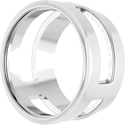 Platinum 10 mm Round Slide Pendant Mounting (2)